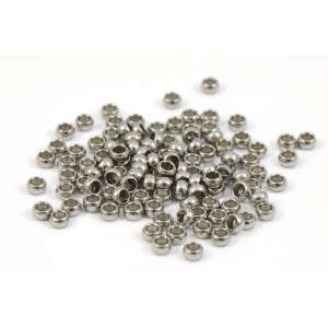 2MM STAINLESS STEEL CRIMP BEADS (PACK OF 100)
